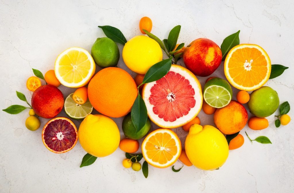 assorted fresh citrus fruits 