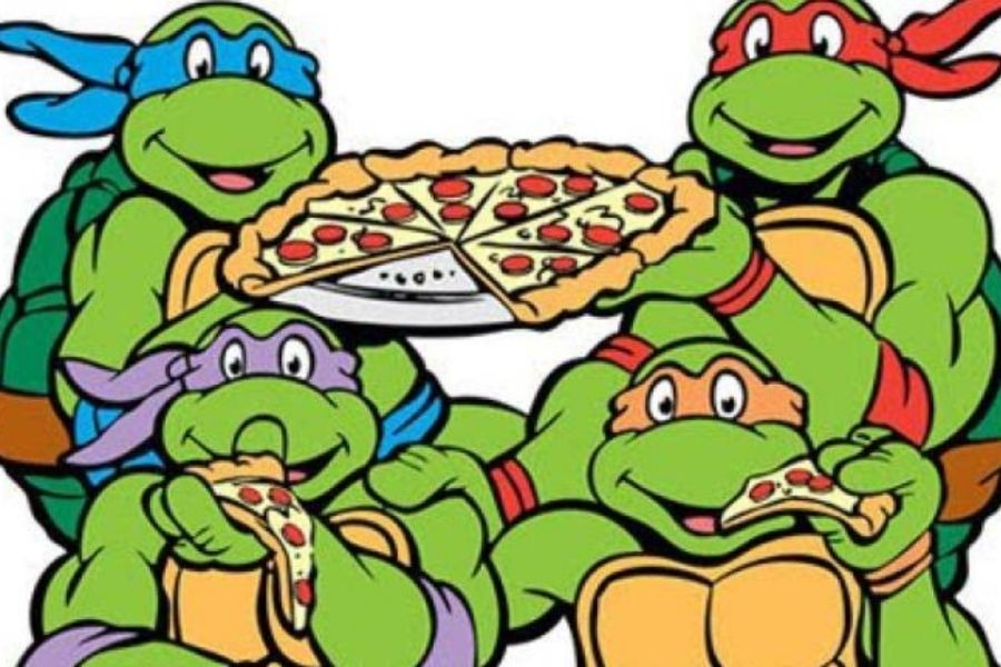 The Ninja Turtles And Pizza