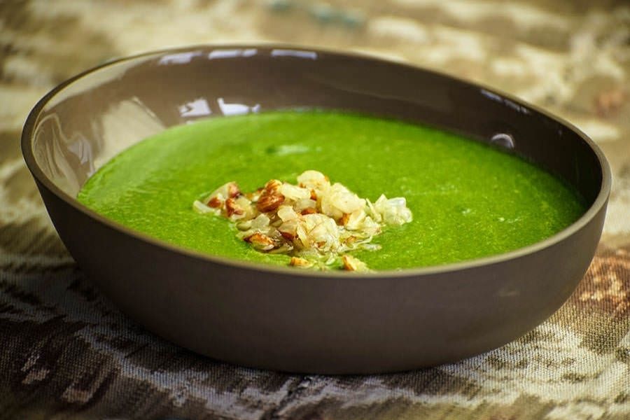 Spinach Almond Soup